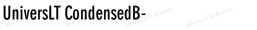 UniversLT CondensedB字体转换